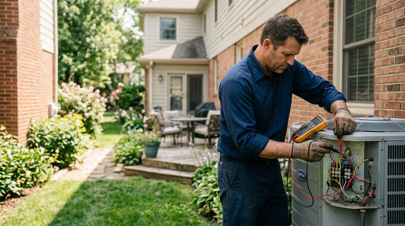 HVAC technician working near Essex, MA